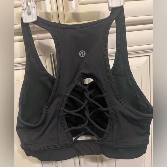 Lululemon Women's Energy Sports Bra Top Racerback Criss Cross Strappy Active 6 - Picture 4 of 7